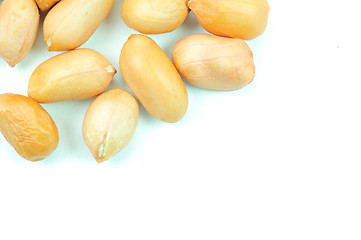 Image showing Peanuts - close up , on white background