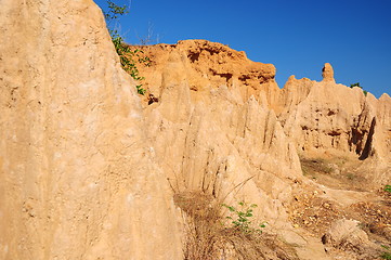 Image showing Soil columns within the national park of Thailand 