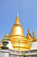 Image showing The pagoda of Wat Phra Kaew thailand 