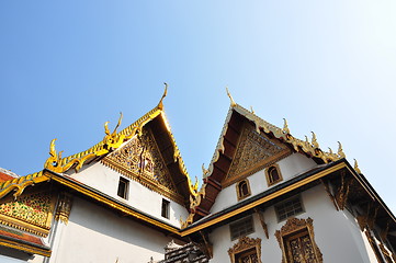 Image showing temple roof Thai traditional style 