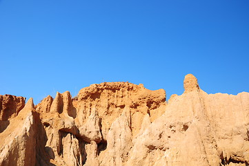 Image showing Soil columns within the national park of Thailand 