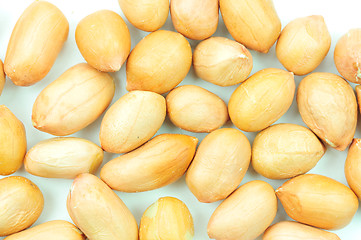 Image showing Peanuts - close up , on white background