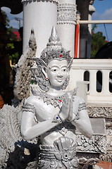 Image showing Kinnari statue at Wat Phra Kaew , Thailand 