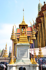 Image showing The pagoda of Wat Phra Kaew thailand 