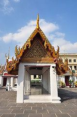 Image showing temple roof Thai traditional style 