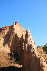 Image showing Soil columns within the national park of Thailand 