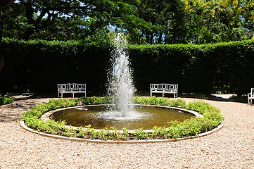 Image showing Fountain & Gardens 