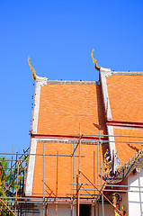 Image showing Buddhist temple's roof, Nan, Thailand. 