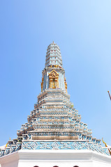 Image showing The pagoda of Wat Phra Kaew thailand 