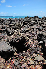 Image showing Rock in the sea is beautiful at Koh Kood of Thailand 