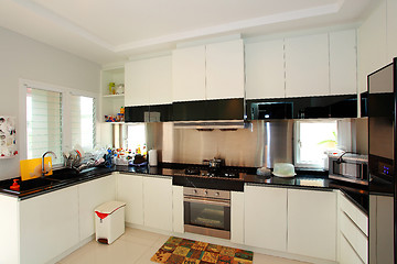 Image showing Interior of modern kitchen 