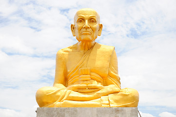 Image showing Statue of monk, Statue of Luang Pu Thuad of Thailand 
