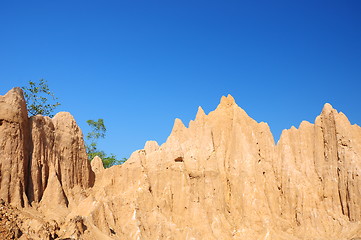 Image showing Soil columns within the national park of Thailand 