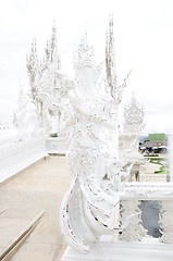 Image showing white temple in the north of thailand