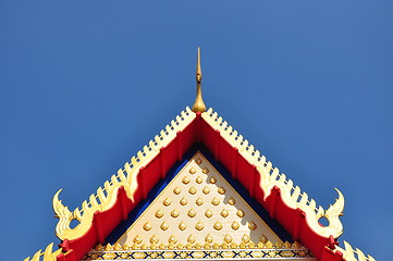 Image showing temple roof Thai traditional style 