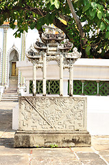 Image showing Elements of the decorations of the Grand Palace and Temple of Emerald Buddha in Bangkok, Thailand 