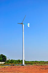 Image showing wind turbines 