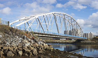 Image showing Iron Bridge.  North of Russia