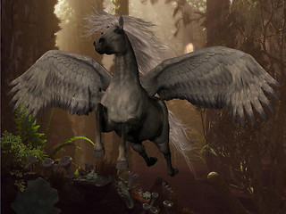 Image showing Flying Pegasus