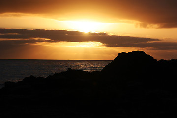 Image showing seasunset