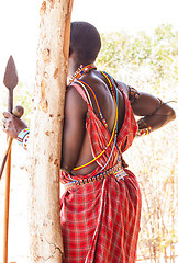 Image showing Masai tribal costume