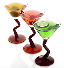 Image showing Cocktails