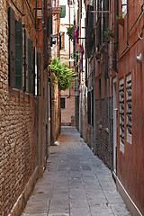 Image showing Narrow Street in Venice