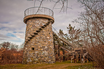 Image showing abandoned security observation building