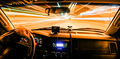 Image showing traveling at speed of light
