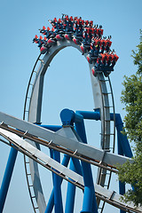 Image showing rollercoasters at amusement park