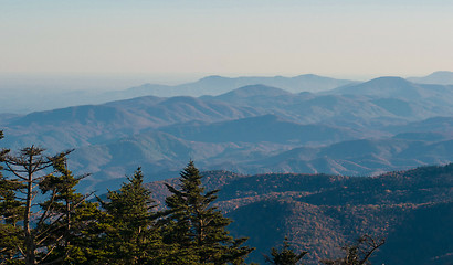 Image showing Appalachian Mountains from Mount Mitchell, the highest point in 