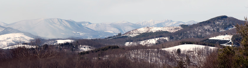 Image showing snow covered mountain landscape