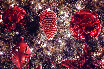 Image showing christmas tree ornaments