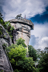 Image showing chimney rock at lake lure