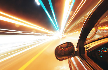 Image showing traveling at speed of light