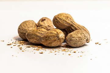 Image showing peanuts isolated on white