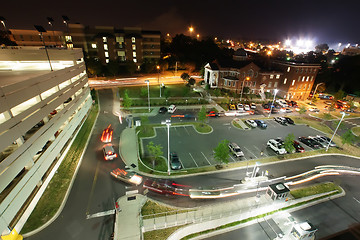 Image showing parking lot at night