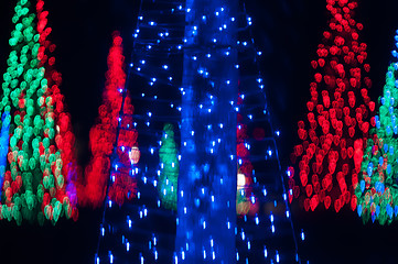 Image showing christmas tree out of focus