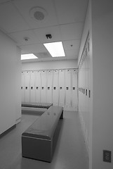 Image showing clean locker room