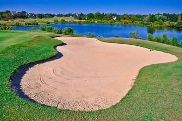 Image showing golf course landscape