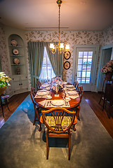 Image showing dining room and dinner table