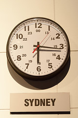 Image showing Timezone clocks showing different time