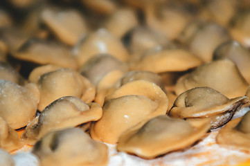 Image showing Uncooked ravioli pasta prepared and ready for cooking