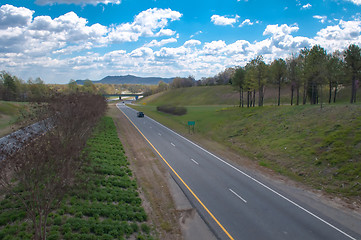 Image showing highway in north carolina mountains