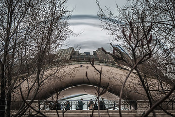 Image showing chicago skyline and streets