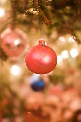 Image showing christmas tree ornaments