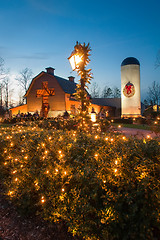 Image showing christmas village decorations