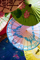 Image showing asian umbrellas