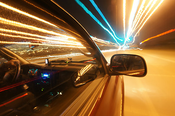 Image showing traveling at speed of light