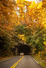 Image showing blue ridge parkway tunnel